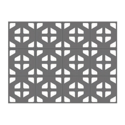 ผนังตกแต่ง เอสซีจี รุ่นเฟรทเวิร์ค ลาย Chino Repeat สีรองพื้น ขนาด 100x100x0.8 ซม.