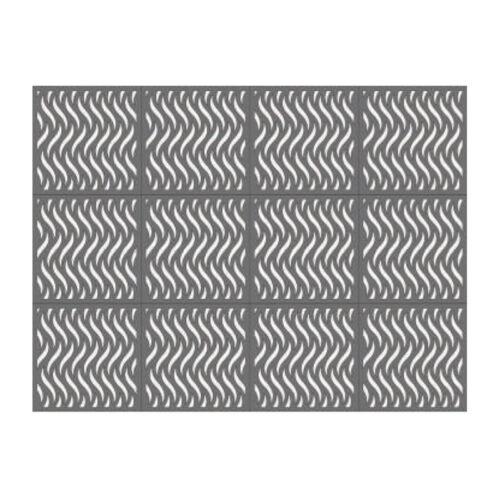 ผนังตกแต่ง เอสซีจี รุ่นเฟรทเวิร์ค ลาย Wave สีรองพื้น ขนาด 100x100x0.8 ซม.